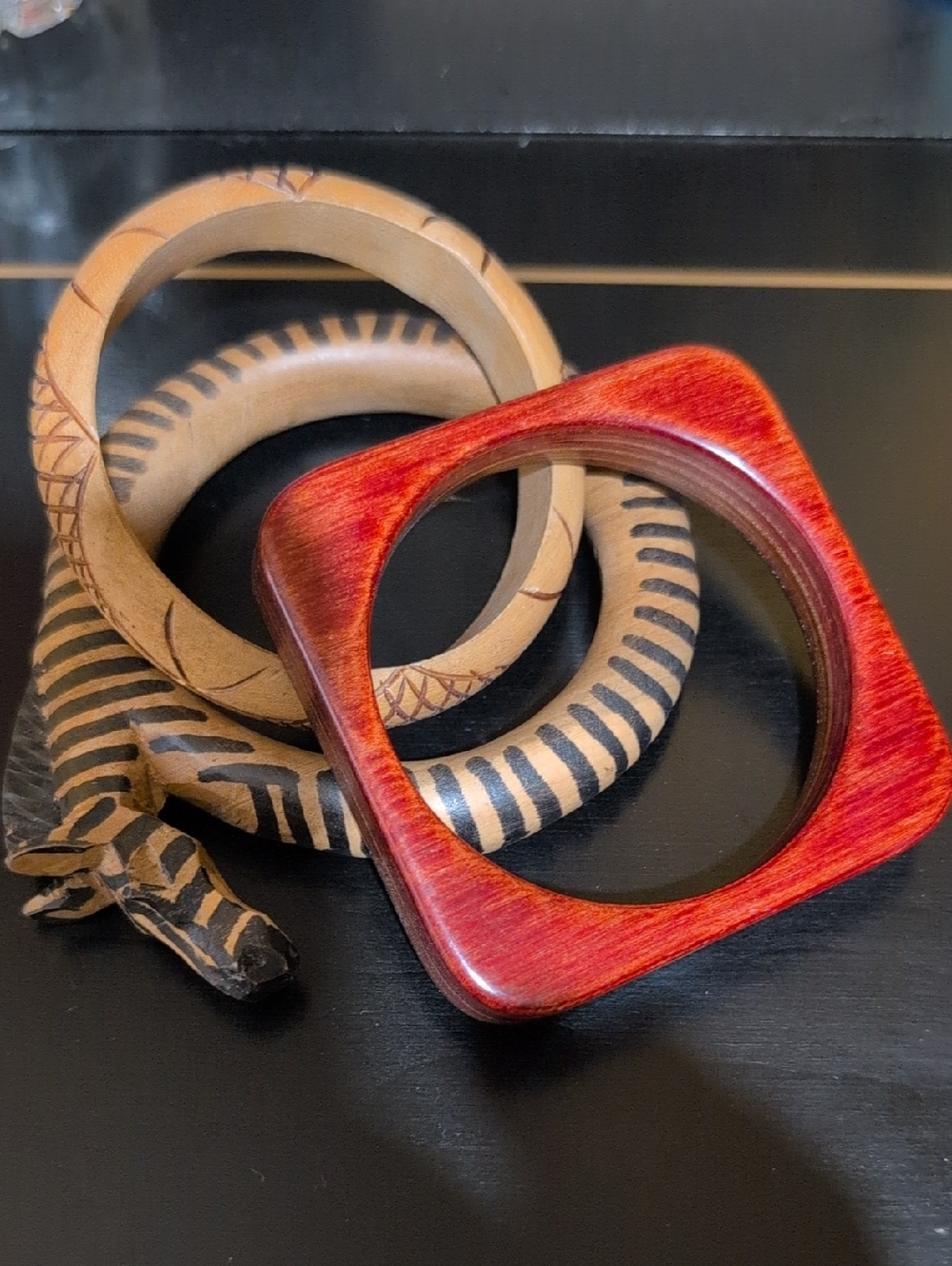 Vintage Wooden Bangles (3)